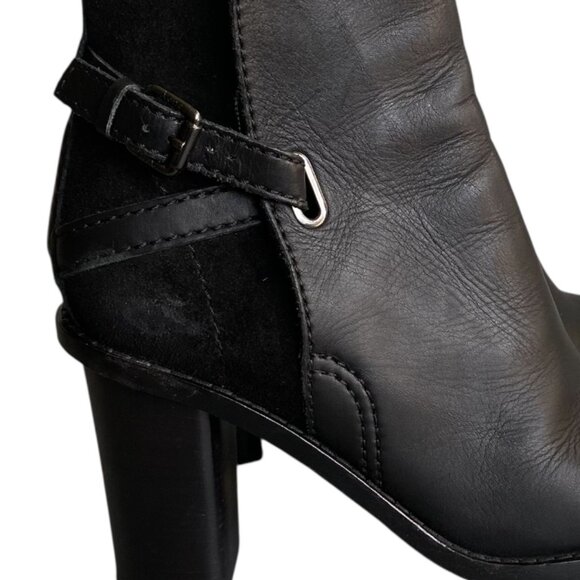Acne Studios Cypress Black Leather Ankle Boots Sz 8.5 - Picture 13 of 14